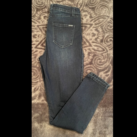 BEBE Jeans: Legging style/ Dark blue/ Size: 30/ 10 US/high rise - Picture 2 of 6